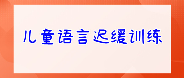 幼儿语言发育迟缓训练哪家机构2022口碑好