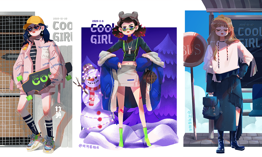 在家无所事事不如学个插画赚钱